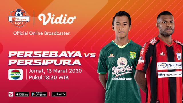 Saksikan Duel Panas Shopee Liga 1 Antara Persebaya VS Persipura Hanya di Vidio. sumberfoto: Vidio