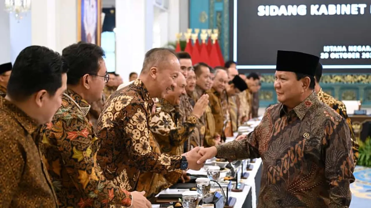 rapat kabinet prabowo subianto
