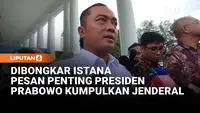 Diungkap Istana, Pesan Penting Presiden Prabowo Saat Kumpulkan Jenderal TNI Polisi