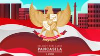 Ilustrasi Ucapan Selamat Hari Lahir Pancasila (Photo created by freepik on www.freepik.com)