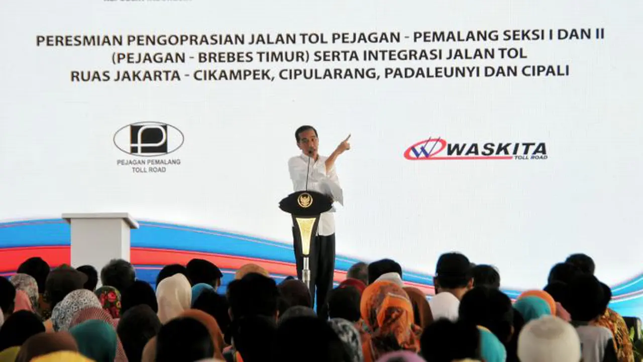 Presiden Jokowi Resmikan Ruas Tol Pejagan–Pemalang.