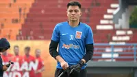 Kiper muda Borneo FC, Gianluca Pandeynuwu. (Bola.com/Aditya Wany)