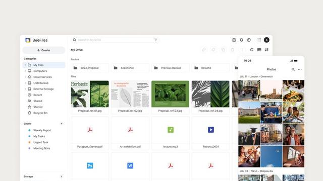 Tampilan UI BeeStation