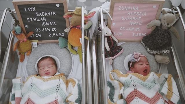 Lahirkan Bayi Kembar, Ini 5 Potret Wajah Anak Syahnaz dan Jeje yang Menggemaskan