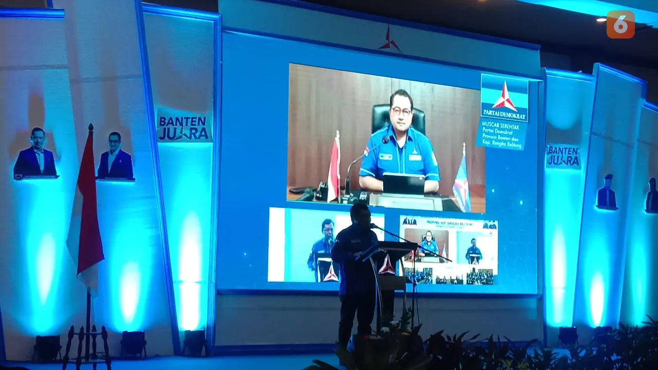 Demokrat Persiapkan Diri Hadapi Pemilu 2024. (Selasa, 29/03/2022). (Liputan6.com/Yandhi Deslatama).