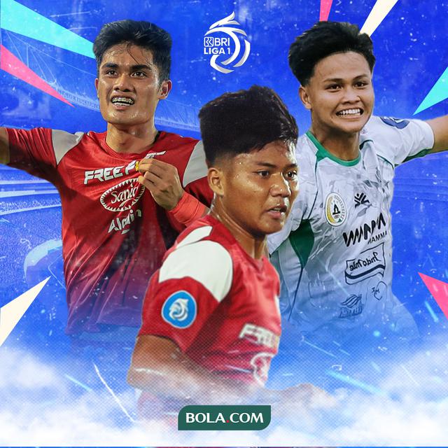 Ilustrasi - Pemain lokal gacor pekan 8 BRI Liga 1: Ramadhan Sananta (persis), Hokky Caraka (Pss), Arkhan Kaka (persis)