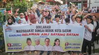 Ratusan Masyarakat Sungai Beduk Batam Deklarasi Dukung Ansar-Nyanyang dan Amsakar-Li Claudia