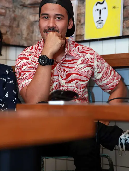 Chico Jericho pun memainkan peran sebagai kekasih Momo Geisha dalam vidio klip tersebut. (Fathan Rangkuti/Bintang.com)