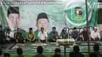 Suasana dalam acara Tasyakuran  di Gedung DPP PPP, Diponegoro, Jakarta, Jumat (15/11). Tasyakuran tersebut bentuk syukur karena PPP kubu Romahurmuziy telah Menempati kantor DPP PPP Diponegoro. (Liputan6.com/Faizal Fanani)