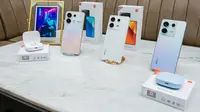 Redmi Note 13 Series, yaitu Redmi Note 13 Pro+5G, Redmi Note 13 Pro 5G, Redmi Note 13 Pro 4G, Redmi Note 13 5G, dan Redmi Note 13 4G.