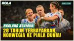 Norwegia resmi memastikan diri lolos ke Piala Dunia 2026 setelah menaklukkan Italia 4-1 di San Siro. Erling Haaland tampil luar biasa dengan dua gol yang menjadi kunci kemenangan. Ini menjadi sejarah baru bagi Norwegia yang kembali ke Piala Dunia set...