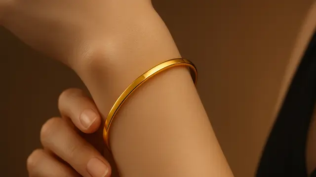 Tren Gelang Emas 24 Karat Desain Minimalis