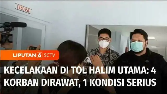 Sebanyak empat korban kecelakaan beruntun di gerbang tol Halim Utama sempat dibawa ke Rumah Sakit UKI Jakarta. Dari empat orang, tiga menjalani rawat jalan dan seorang harus dirawat, karena luka di bagian kepala.