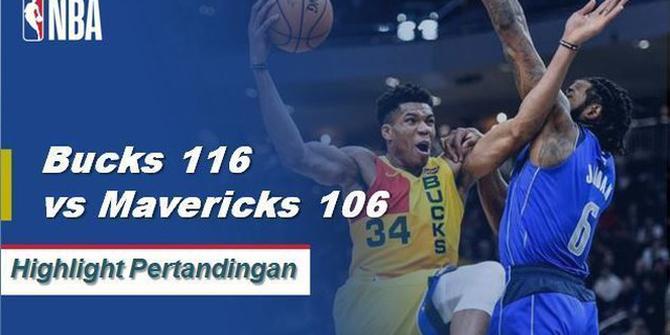 Cuplikan Pertandingan NBA : Bucks 116 VS Mavericks 106