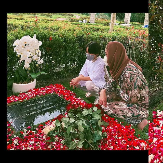 2 Tahun Kepergian Ashraf Sinclair, Ini 7 Potret BCL dan Noah Ziarah ke Makam