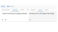 Terjemahan Google Translate Nyeleneh. (Sumber: Brilio.net)