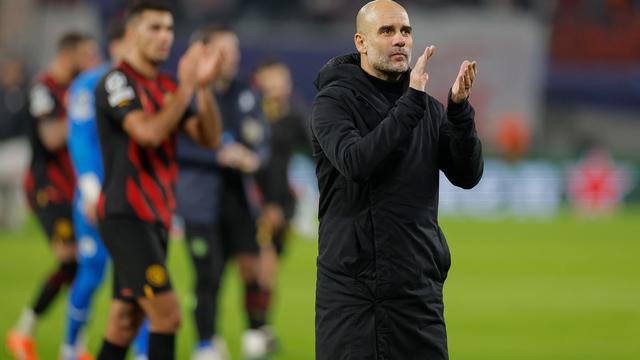 Ekspresi Pep Guardiola Gagal Antar Manchester City Menang di Markas RB Leipzig