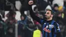 Gol Davide Zappacosta pada menit ke-66 mempertajam keunggulan Atalanta atas Juventus. (Isabella BONOTTO/AFP)