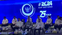 Menteri KKP Sakti Wahyu Trenggono dalam konferensi pers di kantor KKP, Jakarta pada Rabu (10/1/2023). Dia menargetkan nilai ekspor hasil perikanan sebesar USD 7,20 miliar atau setara Rp 112, triliun untuk tahun 2024 ini. Foto: Natasha/Liputan6.com