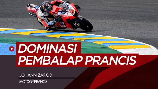 VIDEO: Johann Zarco Tercepat di FP2 MotoGP Prancis, Valentino Rossi Tembus 10 Besar