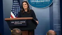 Sekretaris Pers Gedung Putih Sarah Huckabee Sanders (AFP)