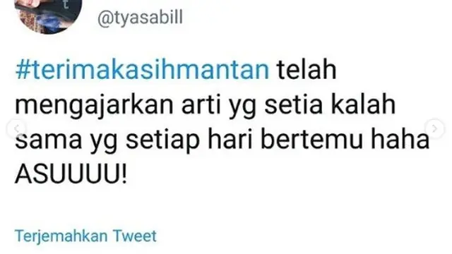 terimakasih mantan (foto: @tyasabill)