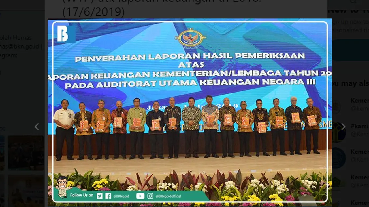 BKN pertahankan predikat WTP dari Badan Pemeriksa Keuangan selama 10 tahun berturut-turut.