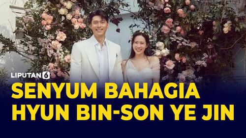 VIDEO: Senyum Bahagia Hyun Bin dan Son Ye Jin Usai Menikah