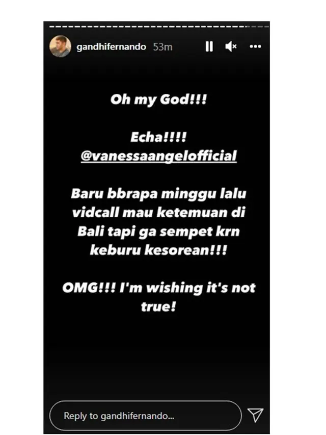 Vanessa Angle dan Suami Tewas Akibat Kecelakaan, Ini 10 Ucapan Duka Para Seleb
