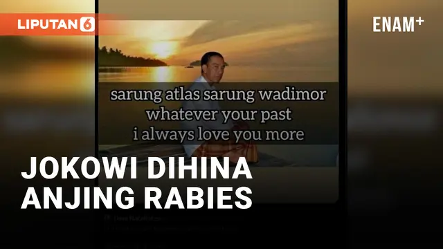 Jokowi Dihina Anjing Rabies yang Jualan Vaksin