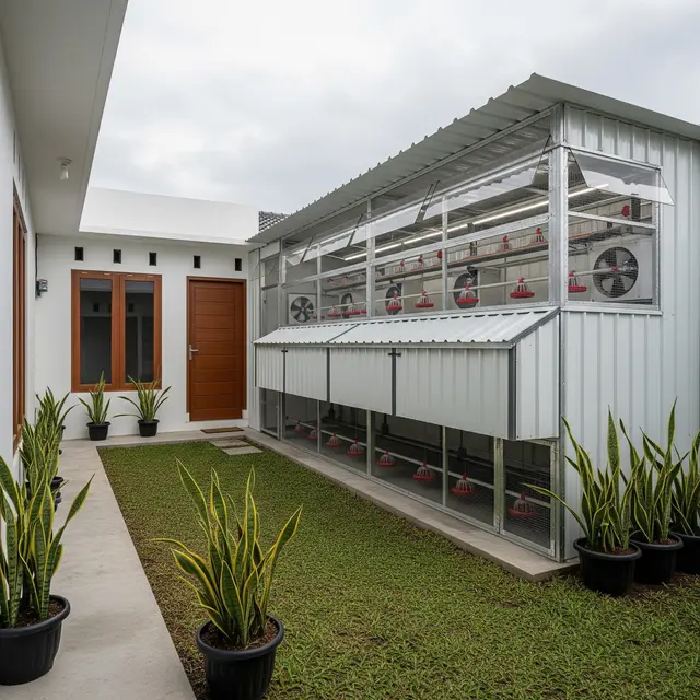 9 Model Kandang Ayam Modern dengan Sistem Buka Tutup Otomatis, Tingkatkan Efisiensi