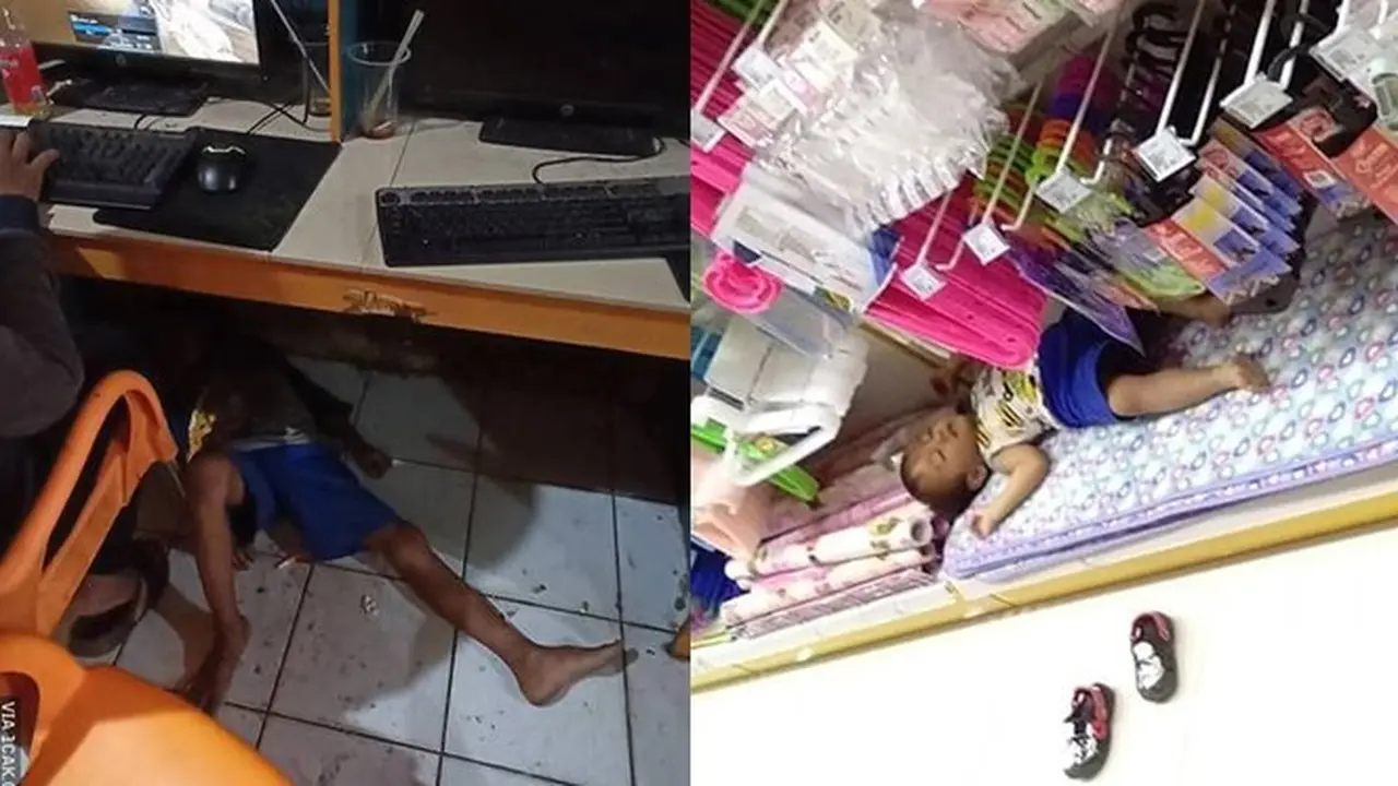 6 Tingkah Anak-Anak Rebahan di Sembarang Tempat Ini Absurd, Kocak