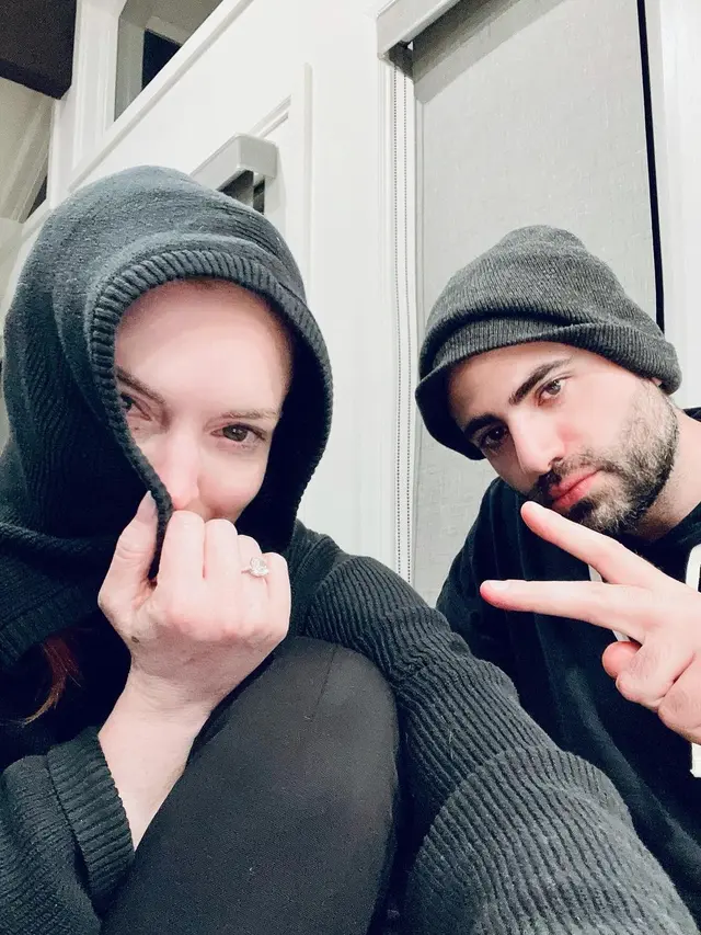 Lindsay Lohan dan Bader Shammas. (Instagram/ lindsaylohan)
