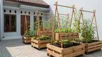 8 Desain Kebun Sayur Rumahan yang Cocok untuk Halaman Paving, Anti Becek