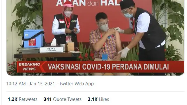 Raffi Ahmad Divaksin Bareng Jokowi, Canda Warganet: Udah Kaya RI 2 Aja