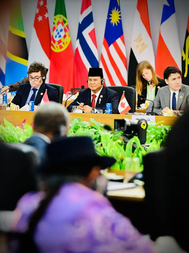 Presiden RI, Prabowo Subianto saat menghadiri forum Konferensi Tingkat Tinggi (KTT) G20 di Rio de Janeiro, Brasil, Senin, 18 November 2024.