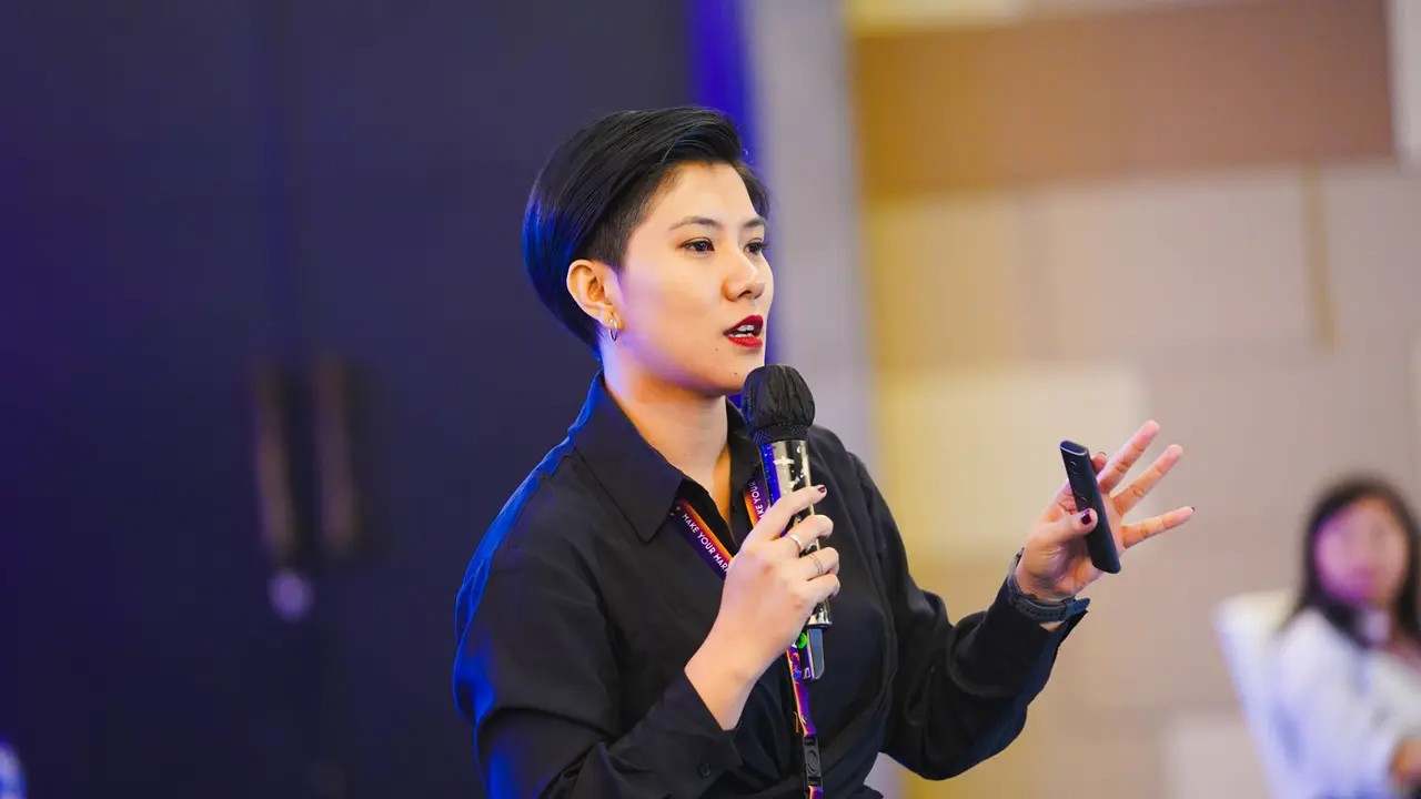 Agnes Karina Rosari, Partner Maverick Indonesia dalam Asia Pacific Conference for Media, Advertising and Marketing (APMF), Bali. (Foto: Liputan6.com/Kori Sofianty)