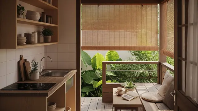 Model Teras Rumah Kecil Nyambung ke Dapur