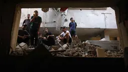 Sebelumnya, Menteri Pertahanan Israel, Israel Katz, menyetujui rencana penaklukan Kota Gaza pada Rabu 20 Agustus 2025. (BASHAR TALEB/AFP)