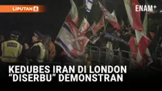Ratusan pengunjuk rasa berkumpul di luar Kedutaan Besar Iran di London pada Senin, menyerukan penolakan terhadap kepemimpinan Iran dan menuntut runtuhnya sistem teokrasi yang berkuasa. Massa membawa bendera monarki Iran sebelum 1979 serta poster bert...