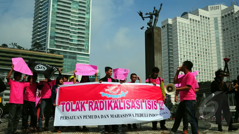 Teaterikal Menolak ISIS di Bundaran HI