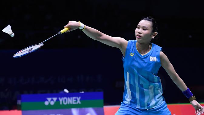 Tunggal putri Chinese Taipei, Tai Tzu Ying. (WANG ZHAO/AFP)