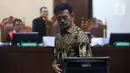 Mantan Menteri Pertanian, Syahrul Yasin Limpo (SYL) saat mengikuti sidang pembacaan tuntutan terkait dugaan pemerasan dan gratifikasi di lingkungan Kementerian Pertanian (Kementan) di Pengadilan Tindak Pidana Korupsi (Tipikor) Jakarta, Jumat (28/6/2024). (Liputan6.com/Angga Yuniar)