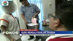 Seorang guru ngaji babak belur dihajar warga lantaran cabuli sejumlah bocah perempuan.