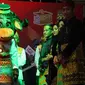 Peluncuran maskot Pilkada Dompu, kerbau. (Foto: Liputan6.com/Miftahul Yani)