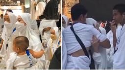 Lesti Kejora juga terlihat menjalani umrah pasca kasus KDRT mencuat. Pedangdut 23 tahun itu berangkat bersama keluarga dan buah hatinya. Kala itu, video Lesti menangis di pelukan sang ayah pun curi perhatian. Ibadah tersebut dijadikannya sebagai obat penenang hati kala rumah tangganya sedang mengalami cobaan. (Liputan6.com/IG/@lestialfatih_fc)