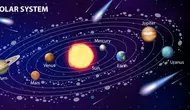 Ilustrasi tata surya, planet, benda langit. (Image by brgfx on Freepik)
