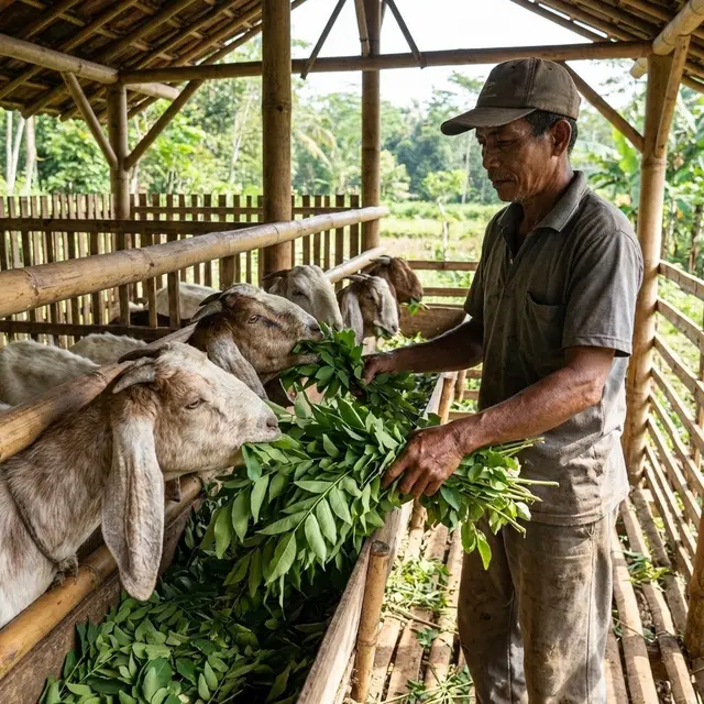 Pakan Hijauan Paling Kaya Protein untuk Kambing