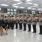 Kapolri melantik Kepala Badan Intelejen dan Keamanan (Kabaintelkam), Kepala Korps Lalu Lintas Polri, Kepala Divisi Humas Polri, dan lima Kepala Kepolisian Daerah (Kapolda). (Liputan6.com/Hanz Jimenez Salim)