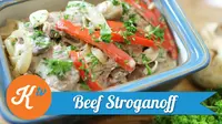 Tutorial Kuliner: Beef Stroganoff (Foto: Kokiku Tv)